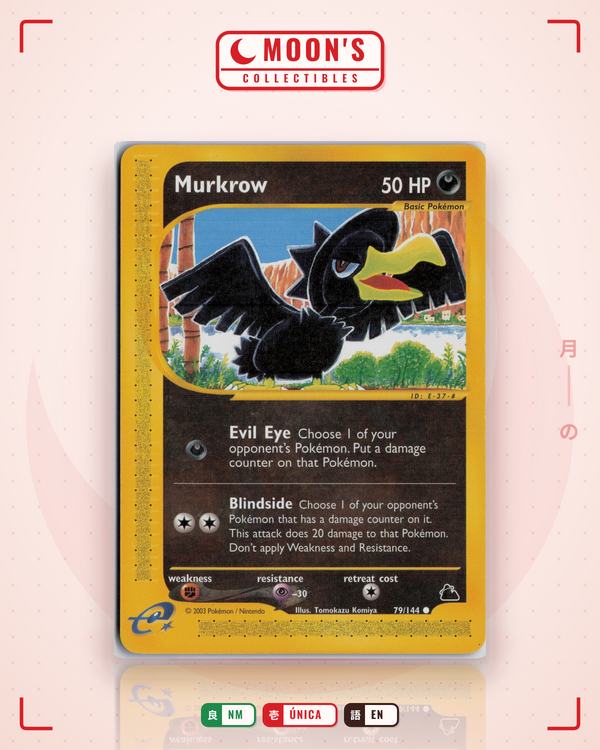 Carta Pokémon Murkrow · Skyridge #79/144 (NM) — pieza única en Moon's Collectibles México