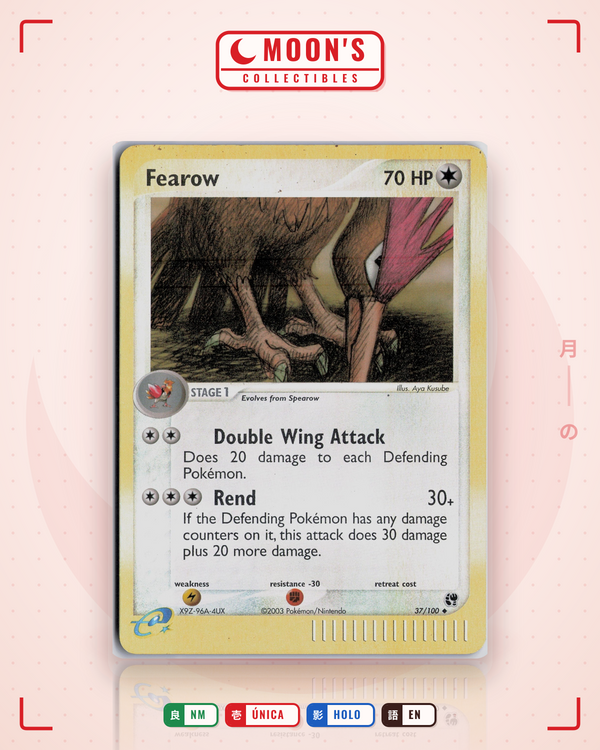 Carta Pokémon Fearow · Sandstorm #37/100 (NM) — pieza única en Moon's Collectibles México