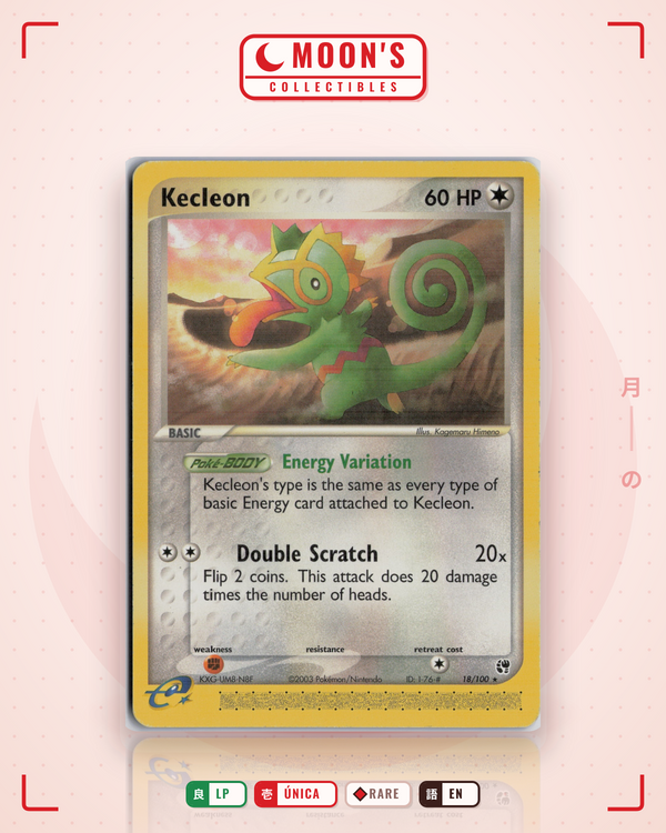 Carta Pokémon Kecleon · Sandstorm #18/100 (LP) — pieza única en Moon's Collectibles México