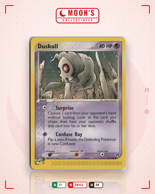 Carta Pokémon Duskull · Sandstorm #61/100 (LP) — pieza única en Moon's Collectibles México