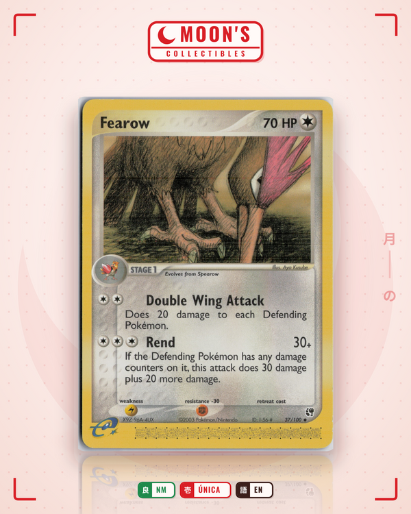 Carta Pokémon Fearow · Sandstorm #37/100 (NM) — pieza única en Moon's Collectibles México