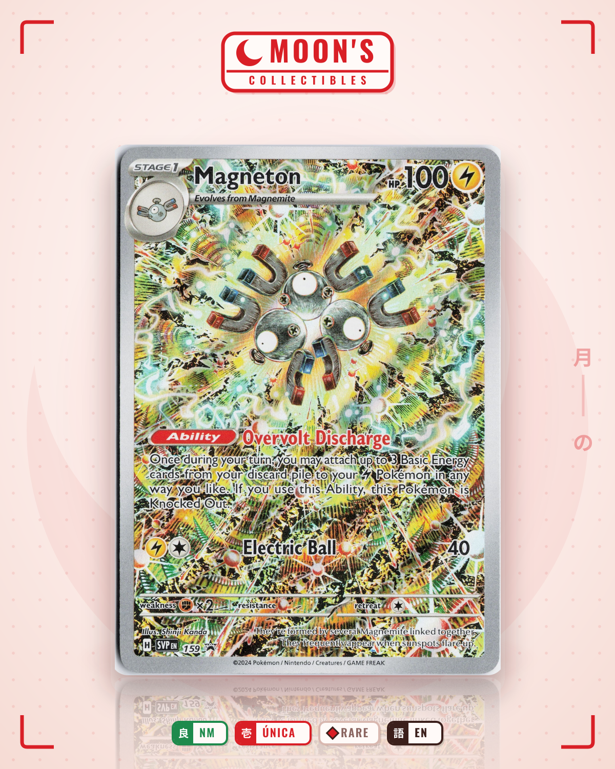 Carta Pokémon Magneton · Scarlet & Violet Black Star Promos #159 (NM) — pieza única en Moon's Collectibles México