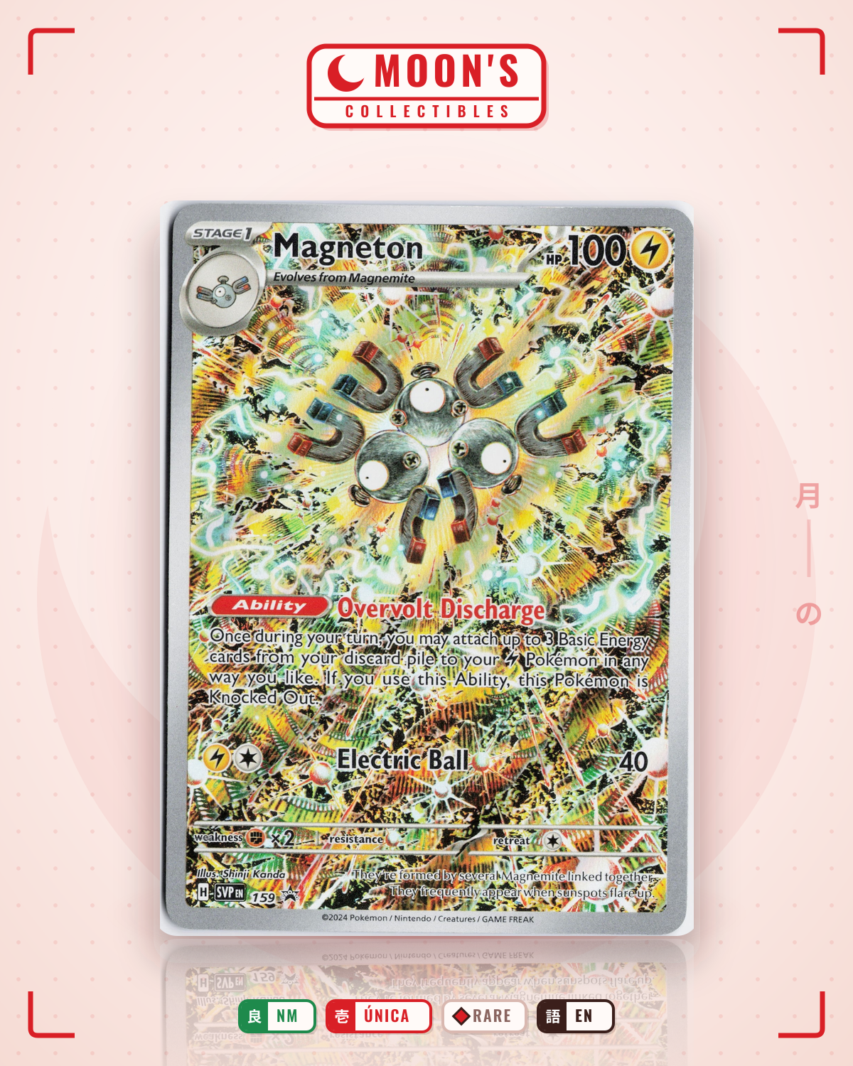 Carta Pokémon Magneton · Scarlet & Violet Black Star Promos #159 (NM) — pieza única en Moon's Collectibles México