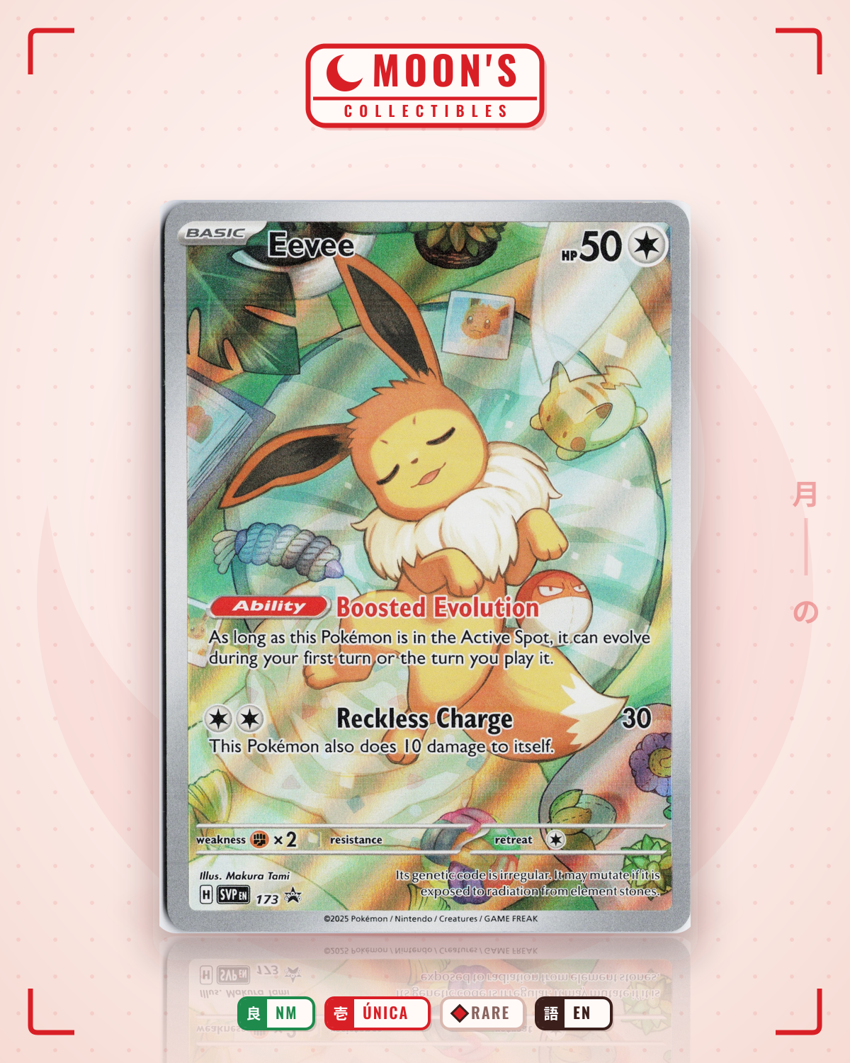 Carta Pokémon Eevee · Scarlet & Violet Black Star Promos #173 (NM) — pieza única en Moon's Collectibles México