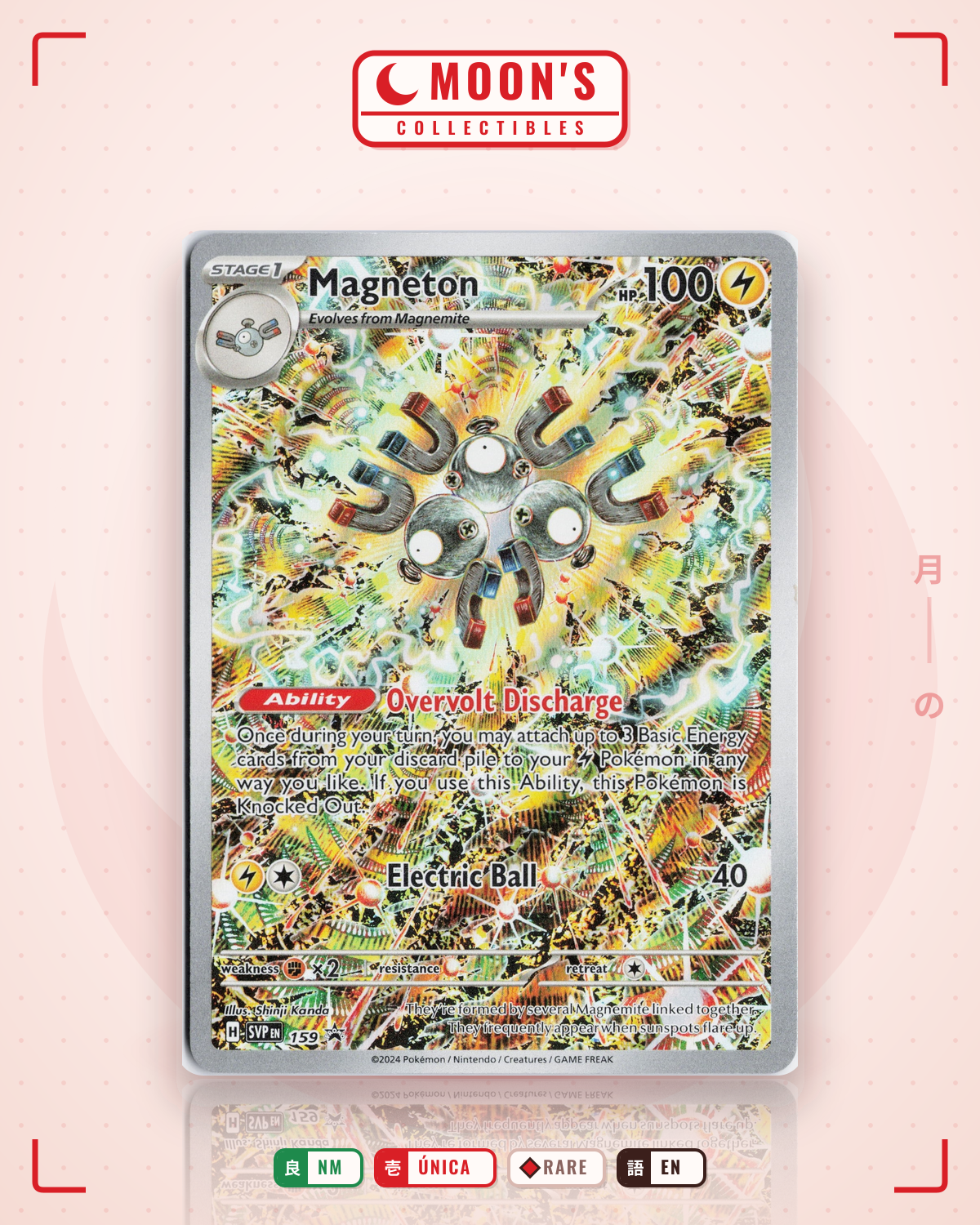 Carta Pokémon Magneton · Scarlet & Violet Black Star Promos #159 (NM) — pieza única en Moon's Collectibles México
