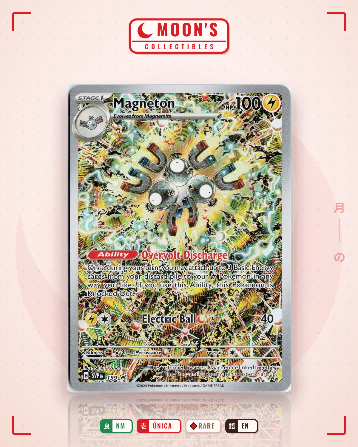 Carta Pokémon Magneton · Scarlet & Violet Black Star Promos #159 (NM) — pieza única en Moon's Collectibles México