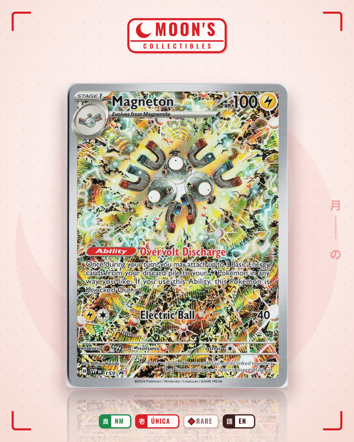 Carta Pokémon Magneton · Scarlet & Violet Black Star Promos #159 (NM) — pieza única en Moon's Collectibles México