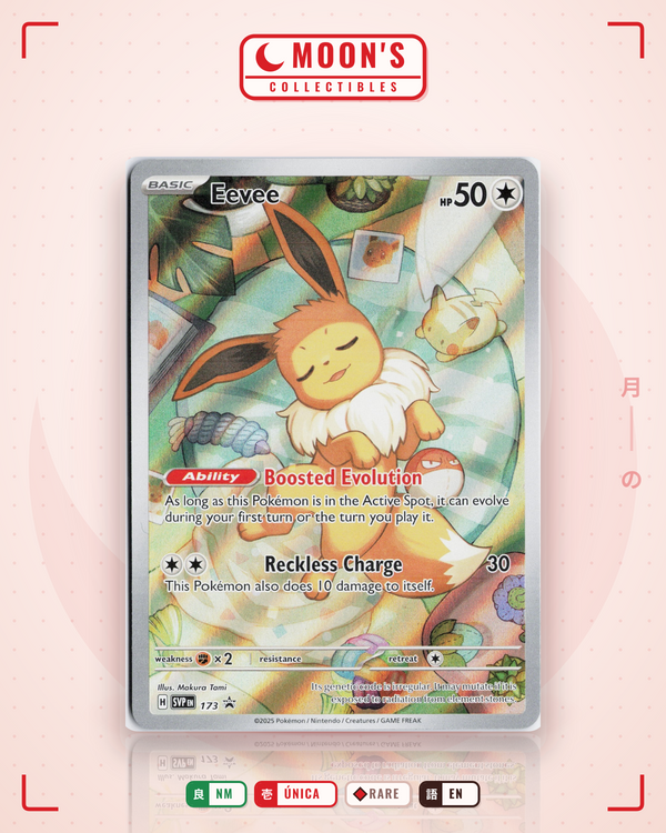 Carta Pokémon Eevee · Scarlet & Violet Black Star Promos #173 (NM) — pieza única en Moon's Collectibles México