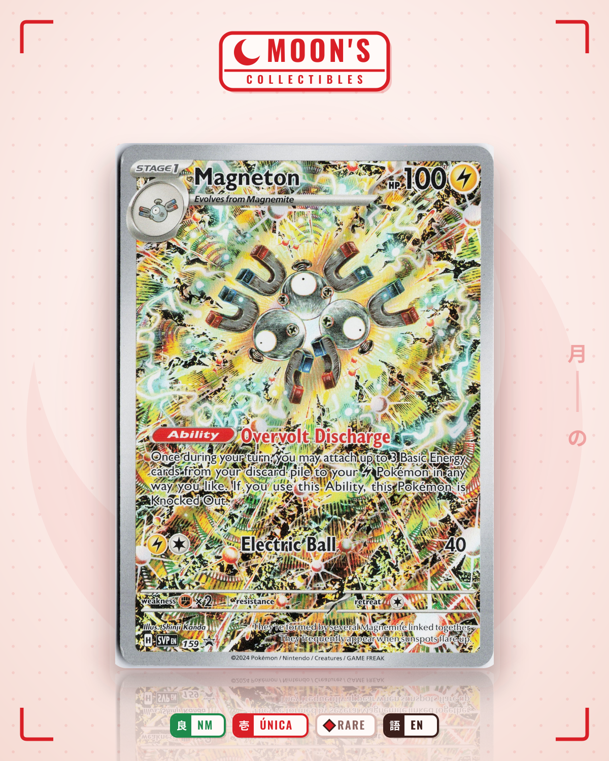 Carta Pokémon Magneton · Scarlet & Violet Black Star Promos #159 (NM) — pieza única en Moon's Collectibles México