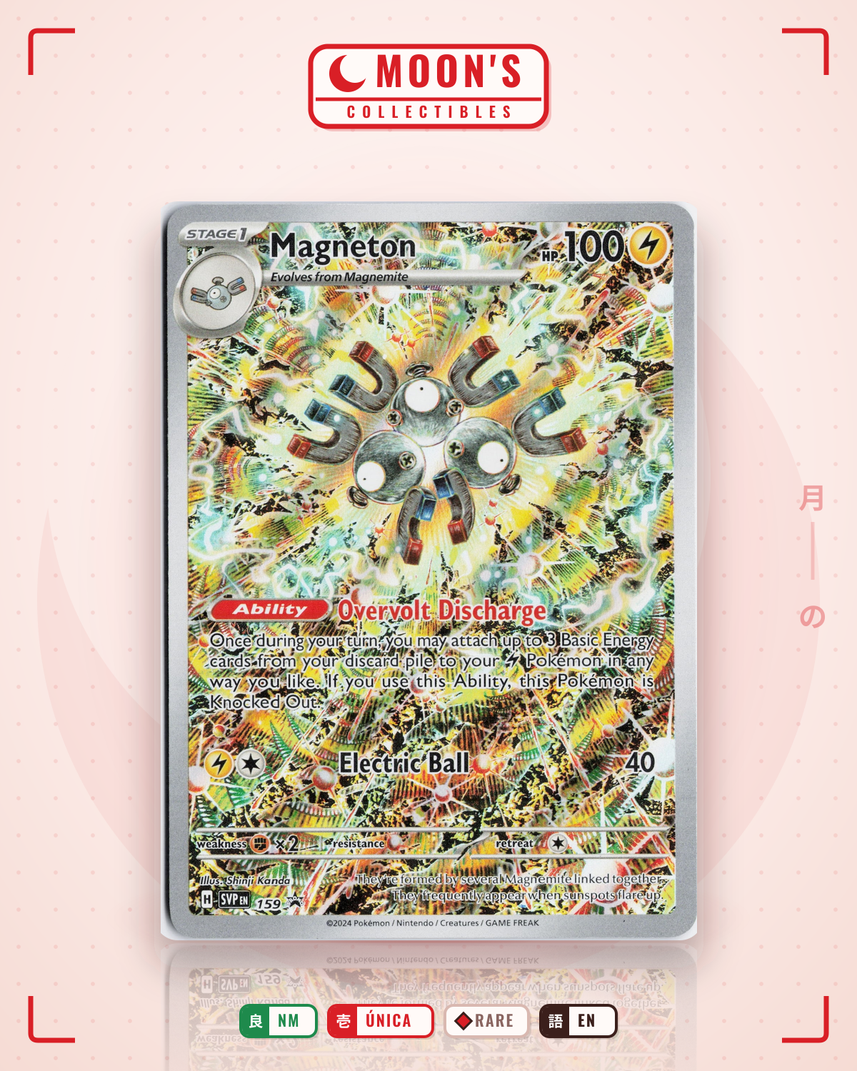 Carta Pokémon Magneton · Scarlet & Violet Black Star Promos #159 (NM) — pieza única en Moon's Collectibles México