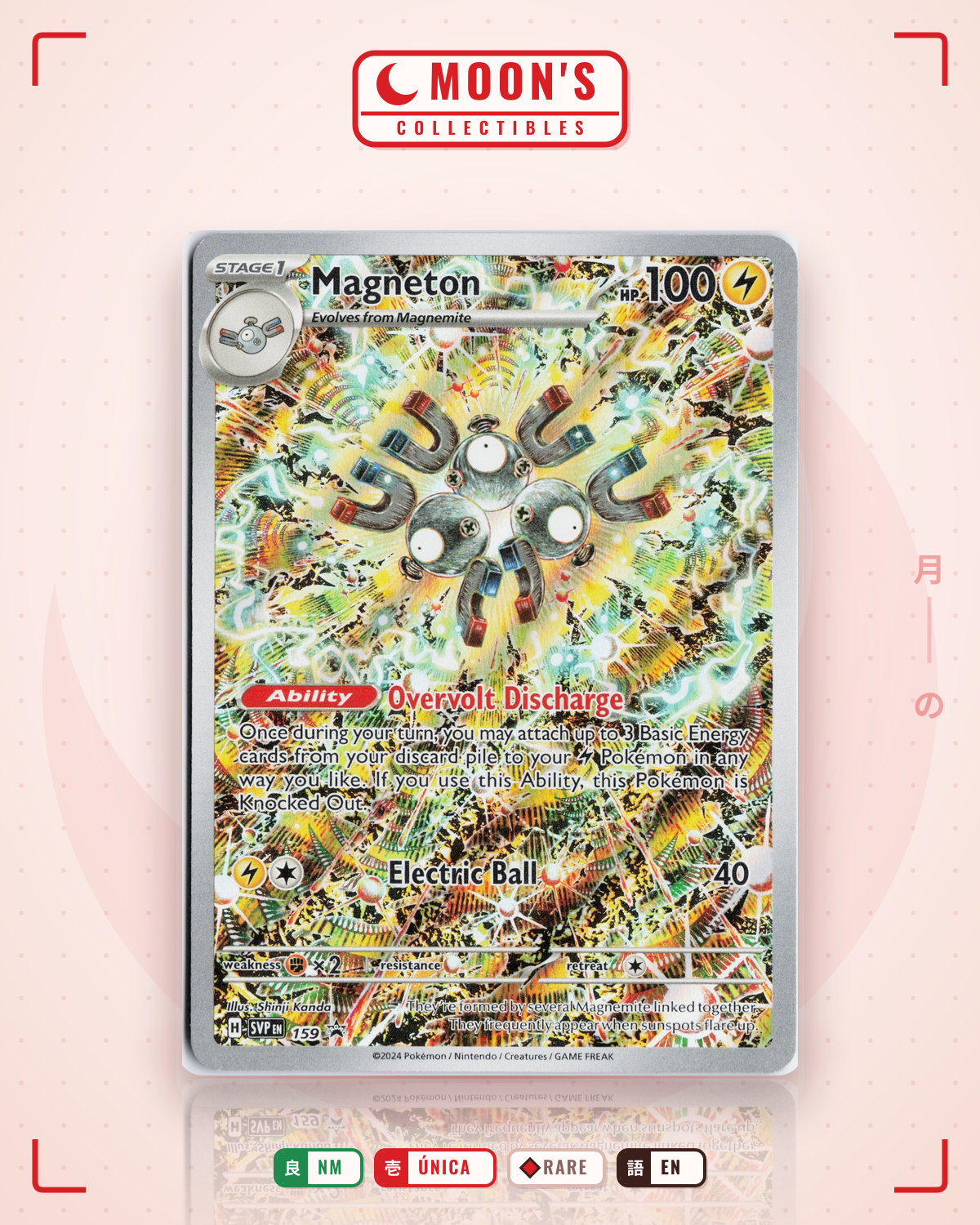 Carta Pokémon Magneton · Scarlet & Violet Black Star Promos #159 (NM) — pieza única en Moon's Collectibles México