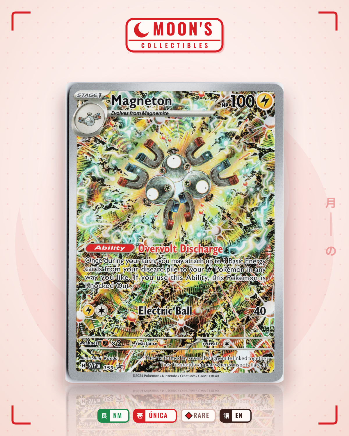 Carta Pokémon Magneton · Scarlet & Violet Black Star Promos #159 (NM) — pieza única en Moon's Collectibles México