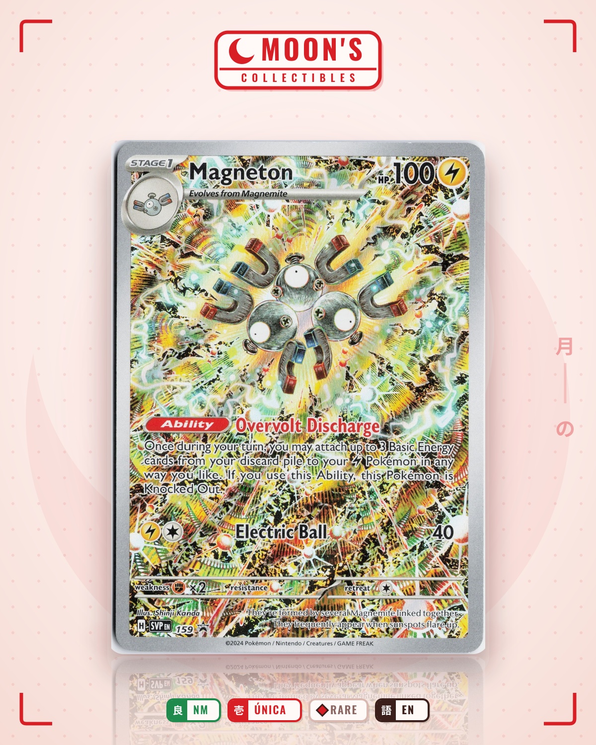 Carta Pokémon Magneton · Scarlet & Violet Black Star Promos #159 (NM) — pieza única en Moon's Collectibles México