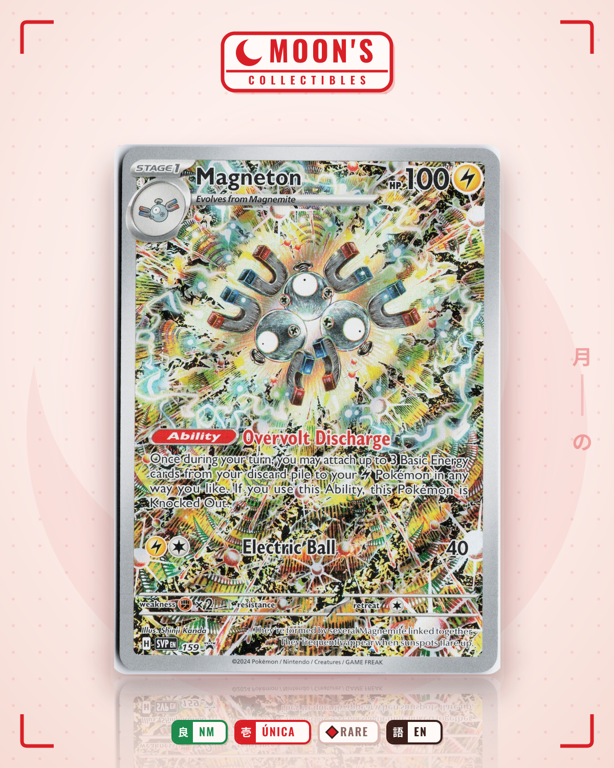 Carta Pokémon Magneton · Scarlet & Violet Black Star Promos #159 (NM) — pieza única en Moon's Collectibles México