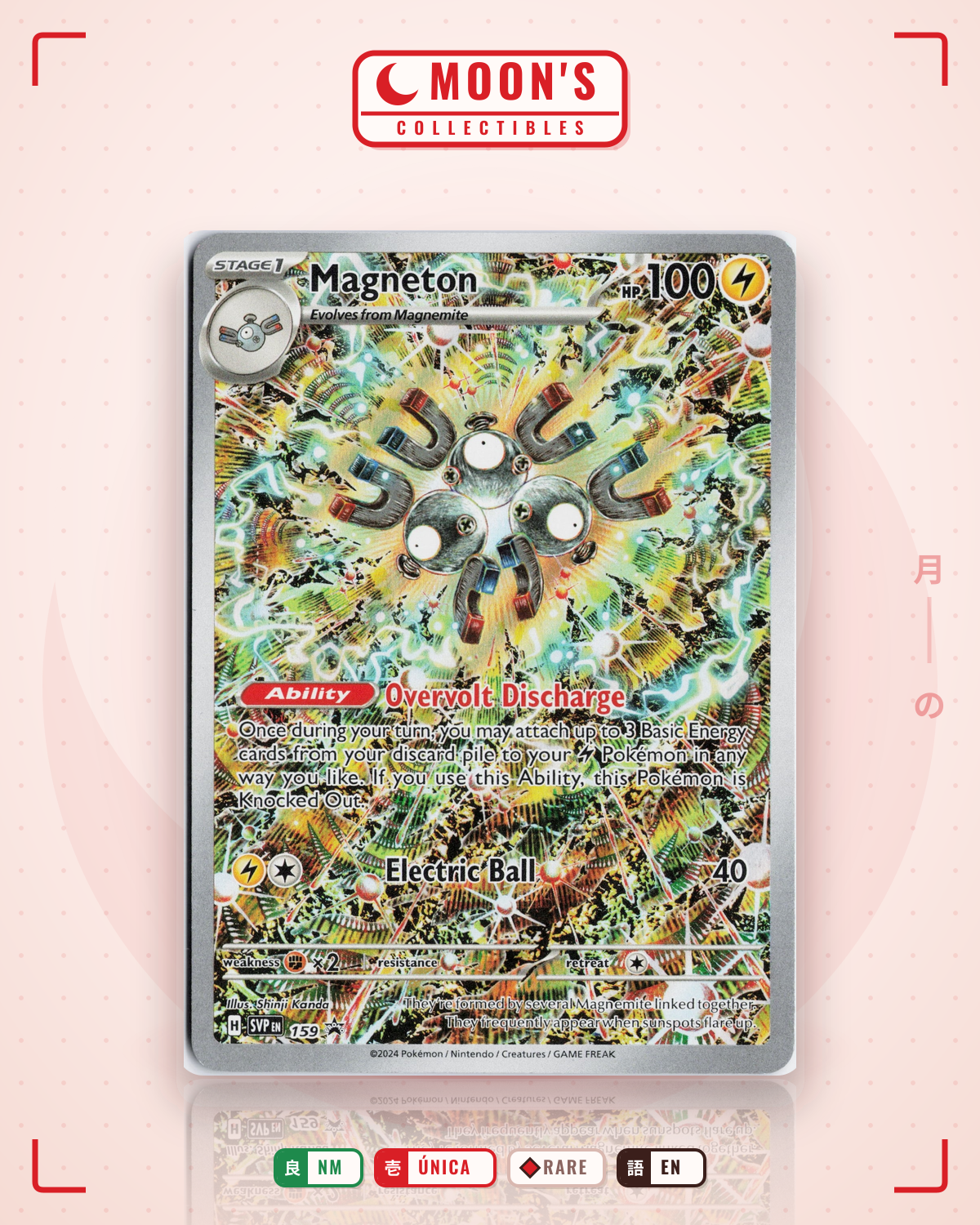Carta Pokémon Magneton · Scarlet & Violet Black Star Promos #159 (NM) — pieza única en Moon's Collectibles México