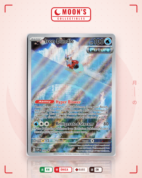 Carta Pokémon Iron Bundle · Scarlet & Violet Black Star Promos #066 (NM) — pieza única en Moon's Collectibles México