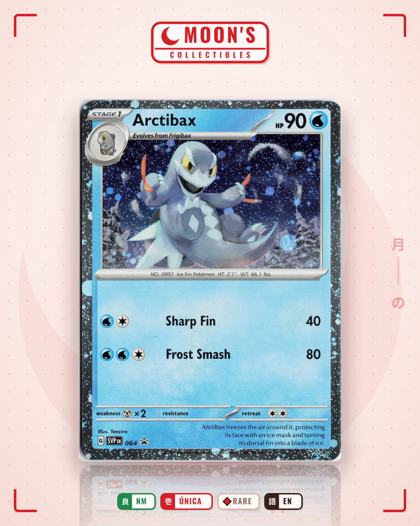 Carta Pokémon Arctibax · Scarlet & Violet Black Star Promos #064 (NM) — pieza única en Moon's Collectibles México