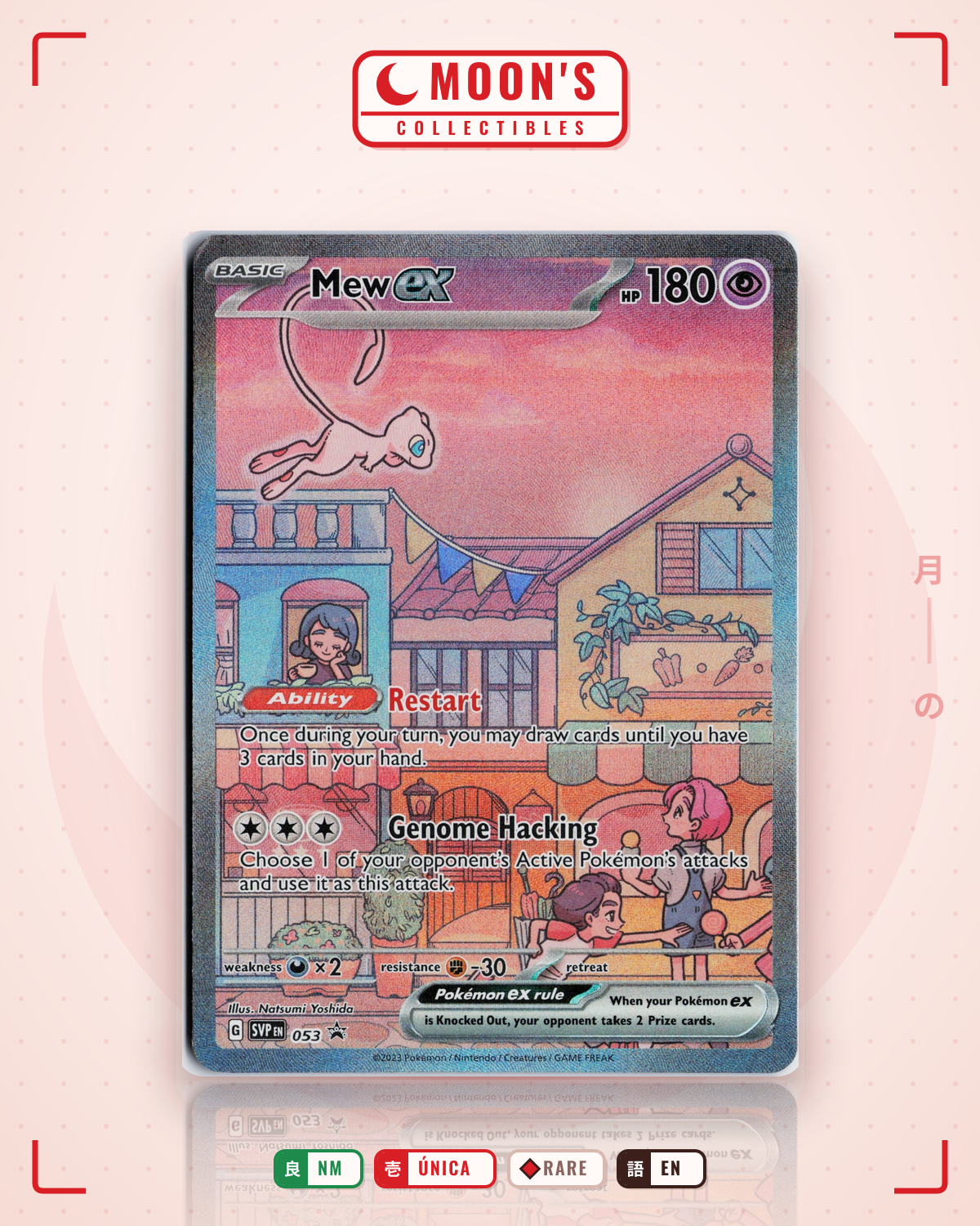 Carta Pokémon Mew ex · Scarlet & Violet Black Star Promos #053 (NM) — pieza única en Moon's Collectibles México