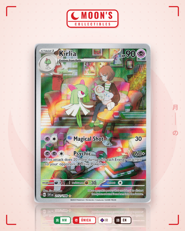 Carta Pokémon Kirlia · Scarlet & Violet #212/198 (NM) — pieza única en Moon's Collectibles México