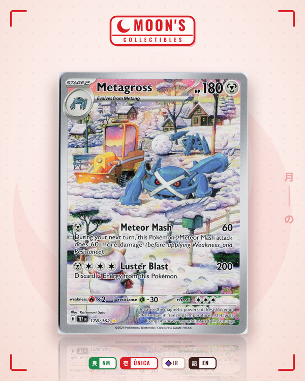 Carta Pokémon Metagross · Temporal Forces #178/162 (NM) — pieza única en Moon's Collectibles México