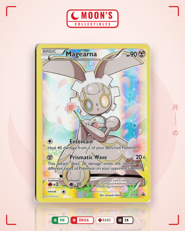 Carta Pokémon Magearna · XY Black Star Promos #XY186 (NM) — pieza única en Moon's Collectibles México