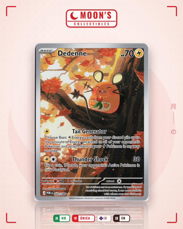 Carta Pokémon Dedenne · Perfect Order #093/088 (NM) — pieza única en Moon's Collectibles México