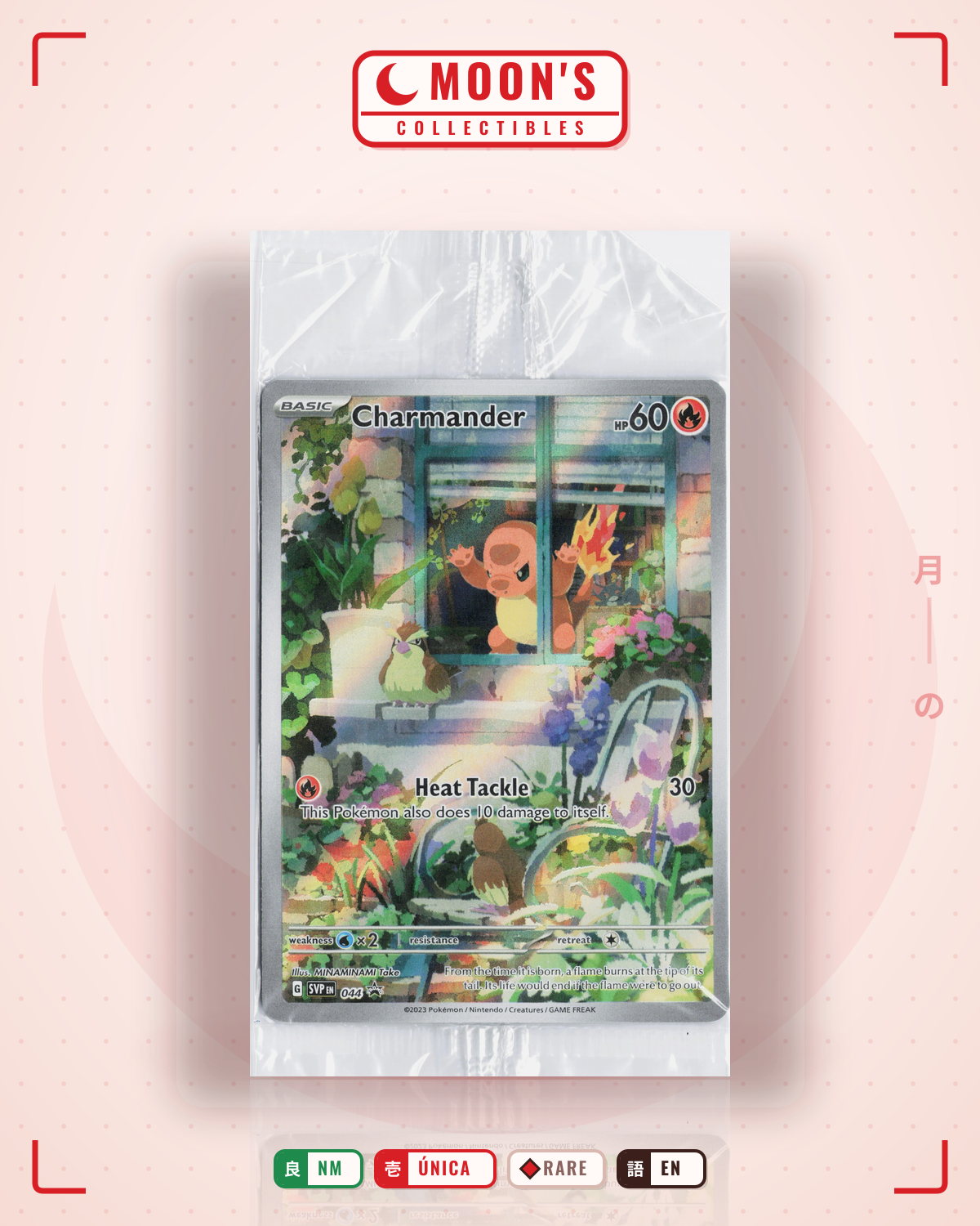 Carta Pokémon Charmander · Scarlet & Violet Black Star Promos #044 (NM) — pieza única en Moon's Collectibles México