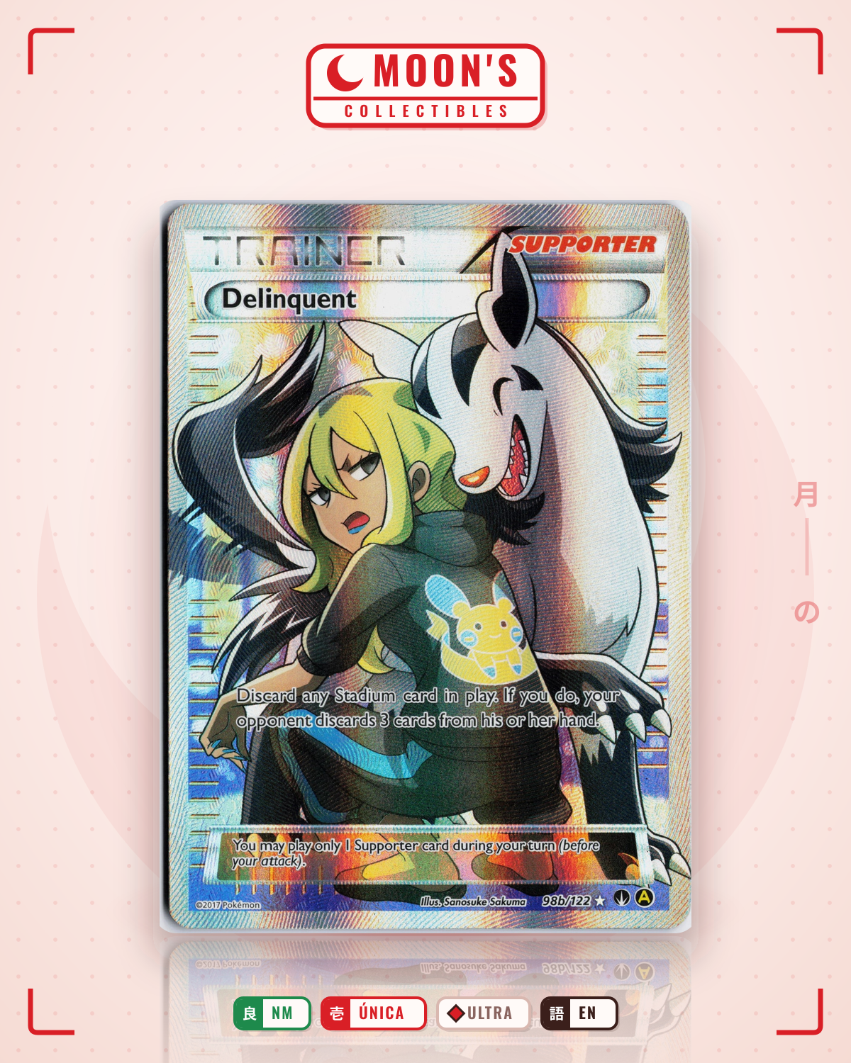 Carta Pokémon Delinquent · BREAKpoint #98b/122 (NM) — pieza única en Moon's Collectibles México