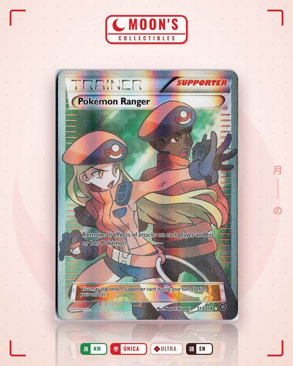 Carta Pokémon Pokémon Ranger · Steam Siege #113/114 (NM) — pieza única en Moon's Collectibles México
