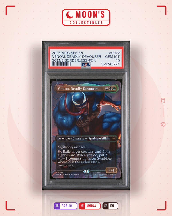 Carta Pokémon PSA 10 Venom, Deadly Devourer · MTG SPE EN #0022 (PSA 10) — pieza única en Moon's Collectibles México