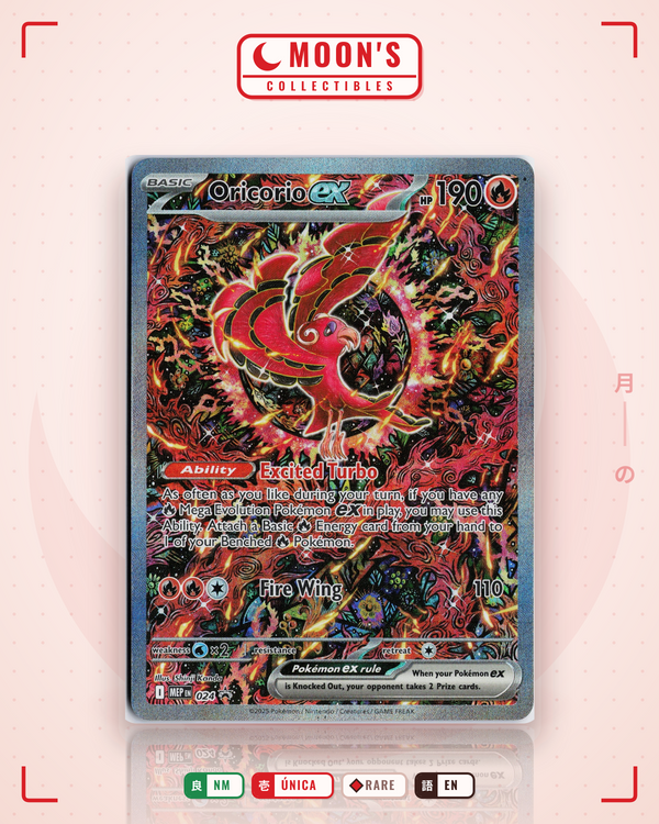 Carta Pokémon Oricorio ex · Mega Evolution Black Star Promos #024 (NM) — pieza única en Moon's Collectibles México