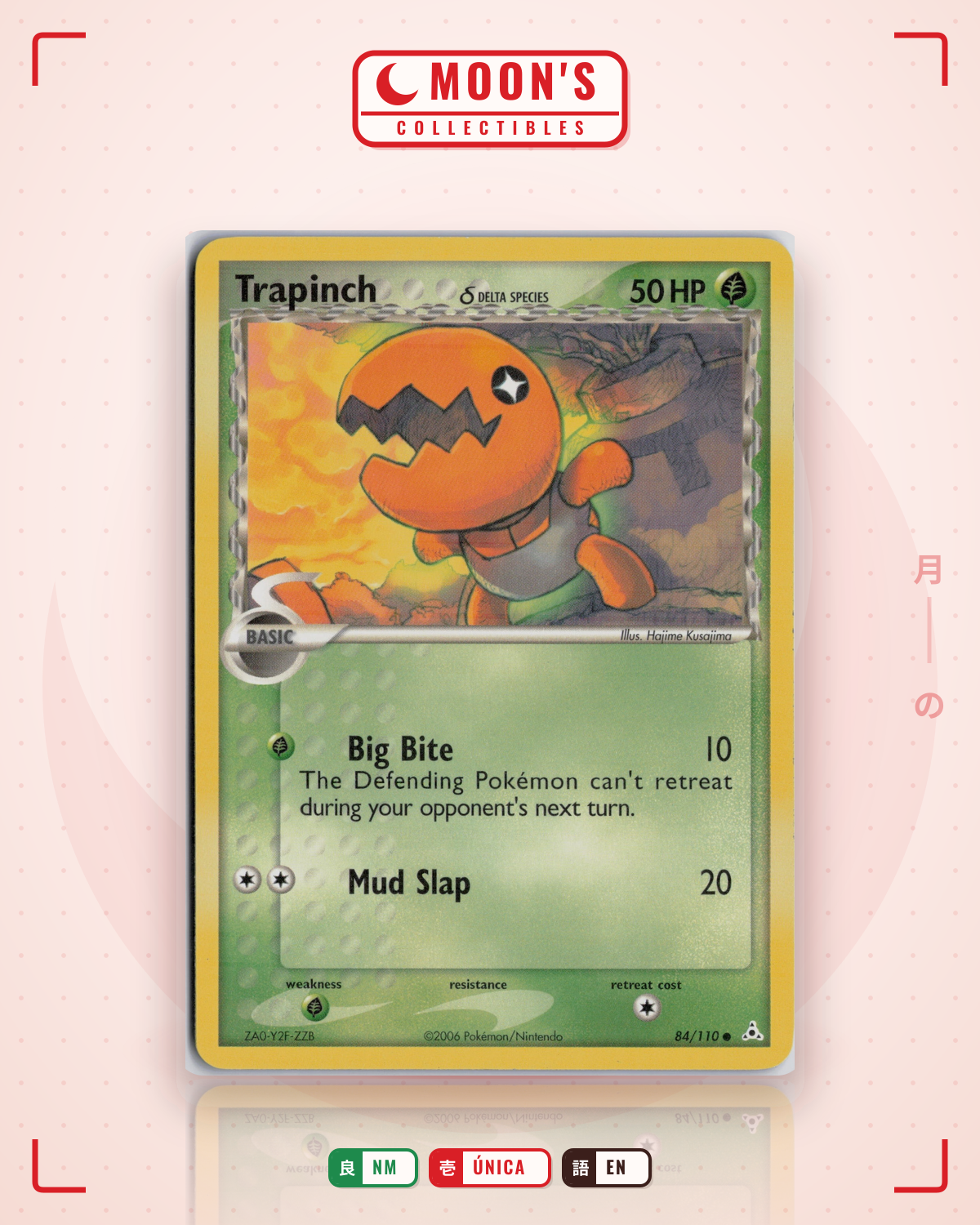 Carta Pokémon Trapinch δ · Holon Phantoms #84/110 (NM) — pieza única en Moon's Collectibles México