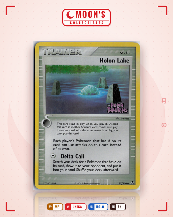 Carta Pokémon Holon Lake · Holon Phantoms #87/110 (MP) — pieza única en Moon's Collectibles México