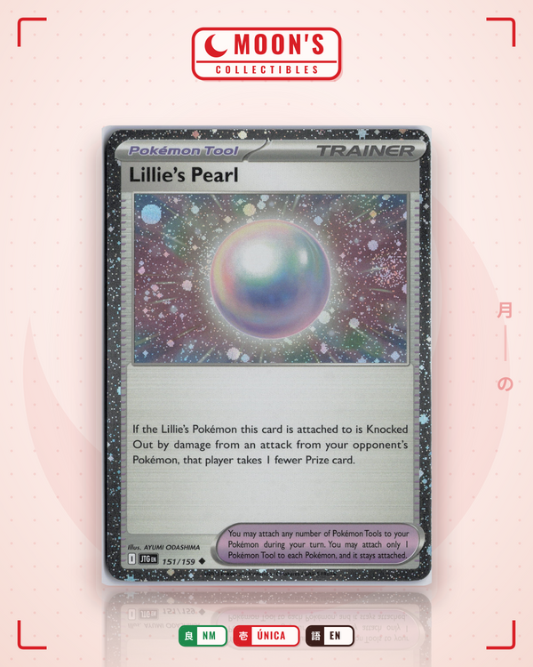 Carta Pokémon Lillie's Pearl · Journey Together #151/159 (NM) — pieza única en Moon's Collectibles México