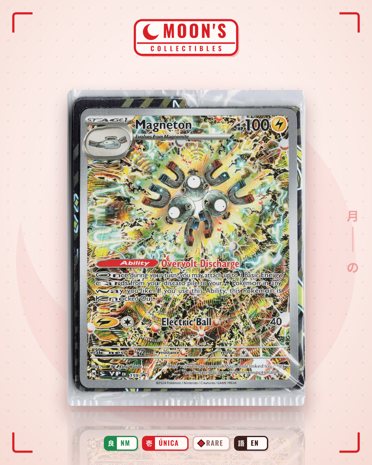 Carta Pokémon Magneton · Scarlet & Violet Black Star Promos #159 (NM) — pieza única en Moon's Collectibles México