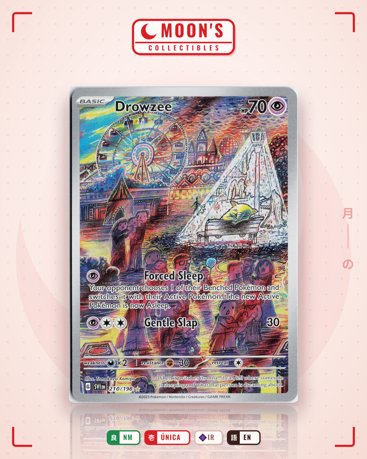 Carta Pokémon Drowzee · Scarlet & Violet #210/198 (NM) — pieza única en Moon's Collectibles México