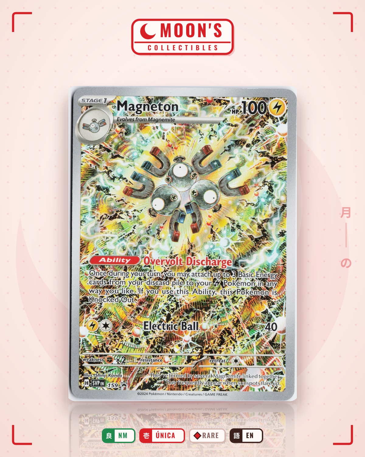 Carta Pokémon Magneton · Scarlet & Violet Black Star Promos #159 (NM) — pieza única en Moon's Collectibles México