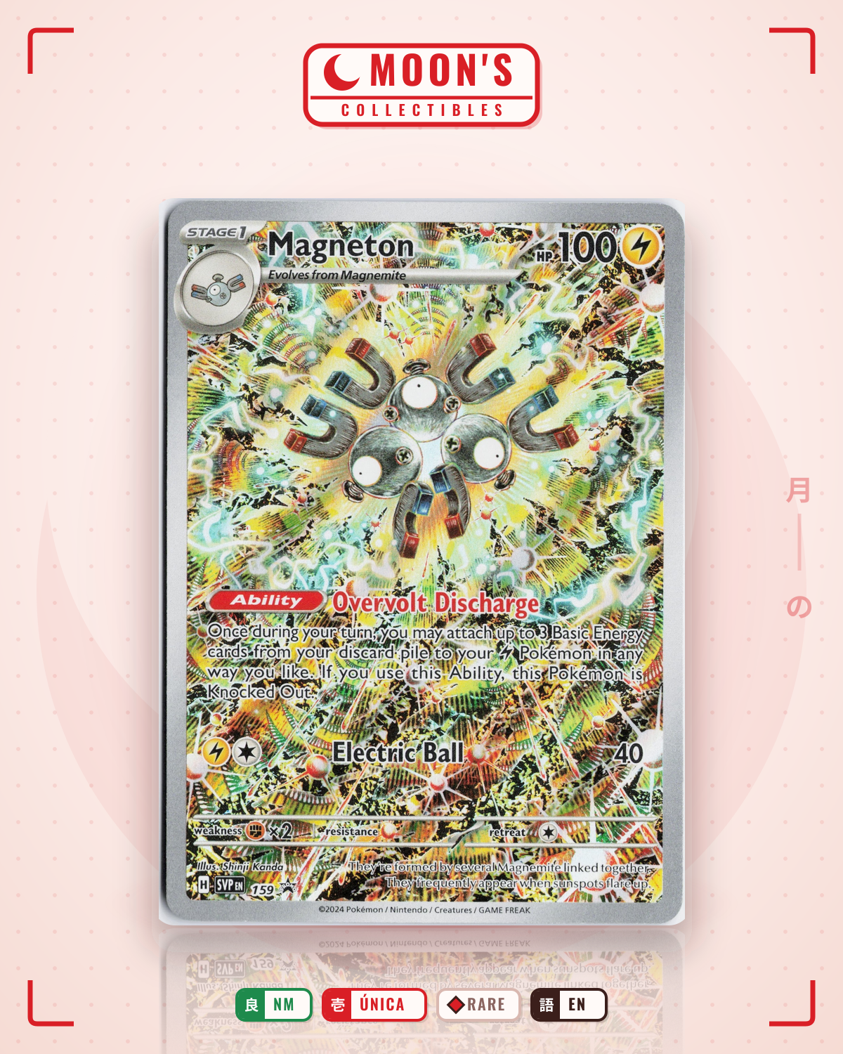 Carta Pokémon Magneton · Scarlet & Violet Black Star Promos #159 (NM) — pieza única en Moon's Collectibles México