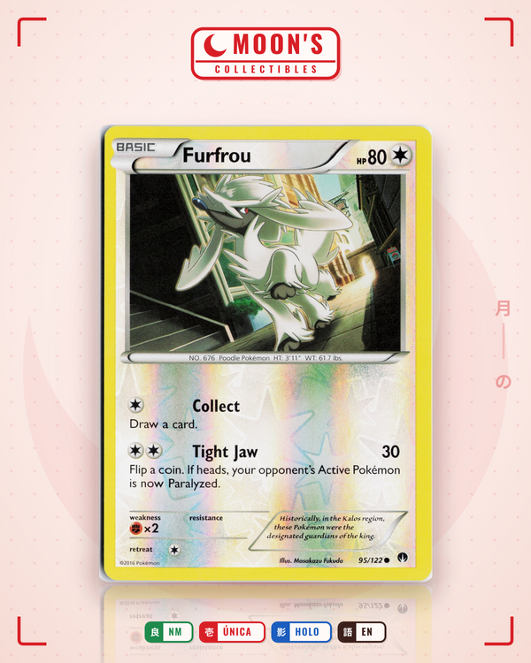 Carta Pokémon Furfrou · BREAKpoint #95/122 (NM) — pieza única en Moon's Collectibles México