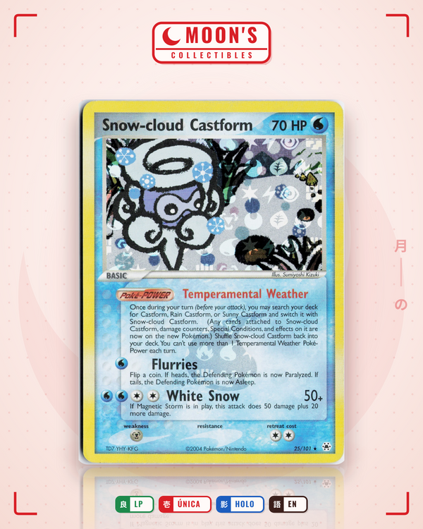 Carta Pokémon Castform Snow-Cloud Form · Legends Awakened #50/146 (LP) — pieza única en Moon's Collectibles México