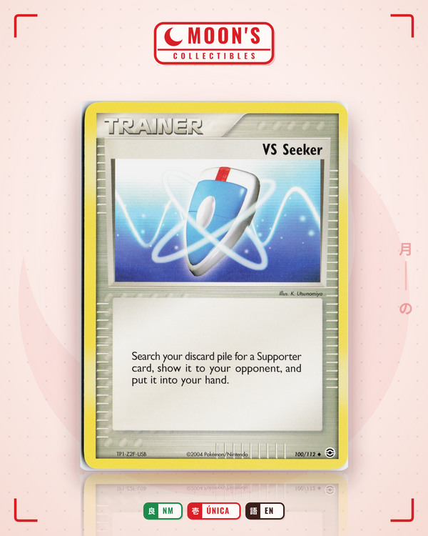 Carta Pokémon VS Seeker · FireRed & LeafGreen #100/112 (NM) — pieza única en Moon's Collectibles México