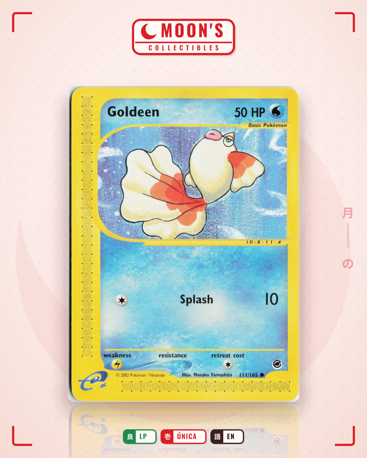 Carta Pokémon Goldeen · Expedition Base Set #111/165 (LP) — pieza única en Moon's Collectibles México
