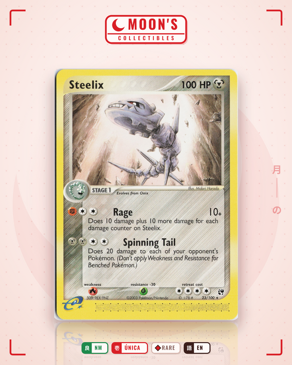 Carta Pokémon Steelix · Sandstorm #23/100 (NM) — pieza única en Moon's Collectibles México