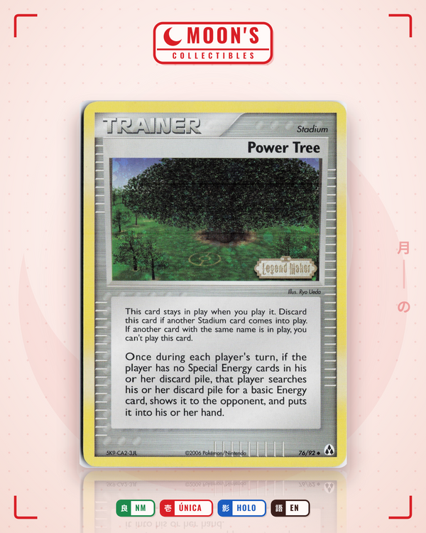 Carta Pokémon Power Tree · Legend Maker #76/92 (NM) — pieza única en Moon's Collectibles México