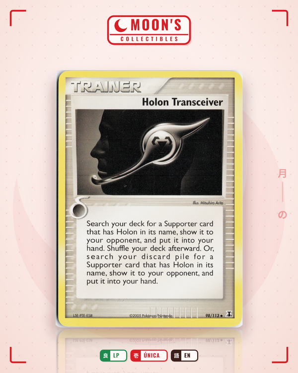 Carta Pokémon Holon Transceiver · Delta Species #98/113 (LP) — pieza única en Moon's Collectibles México