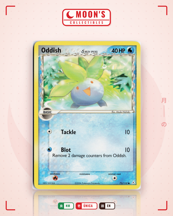 Carta Pokémon Oddish δ · Holon Phantoms #73/110 (NM) — pieza única en Moon's Collectibles México