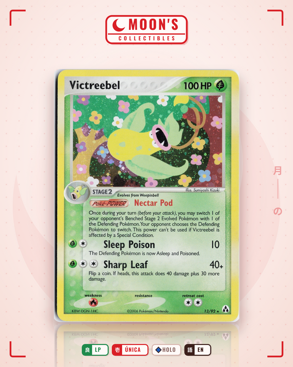 Carta Pokémon Victreebel · Legend Maker #13/92 (LP) — pieza única en Moon's Collectibles México