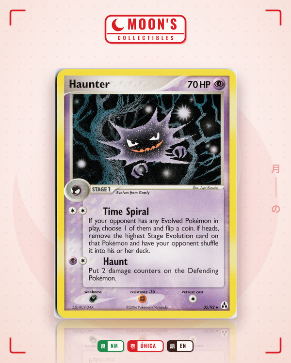 Carta Pokémon Haunter · Legend Maker #35/92 (NM) — pieza única en Moon's Collectibles México