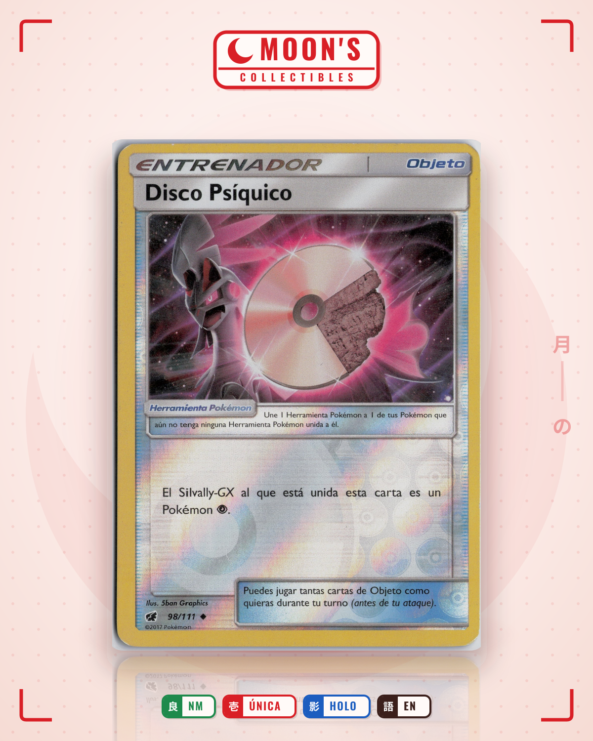 Carta Pokémon Psychic Memory · Crimson Invasion #98/111 (NM) — pieza única en Moon's Collectibles México