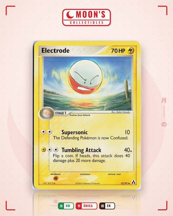 Carta Pokémon Electrode · Legend Maker #32/92 (NM) — pieza única en Moon's Collectibles México
